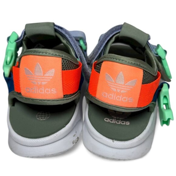 Adidas Originals 360 3.0 sandal in the Silver Green, Blue Dawn, and Beam Orange - Picture 6 of 7